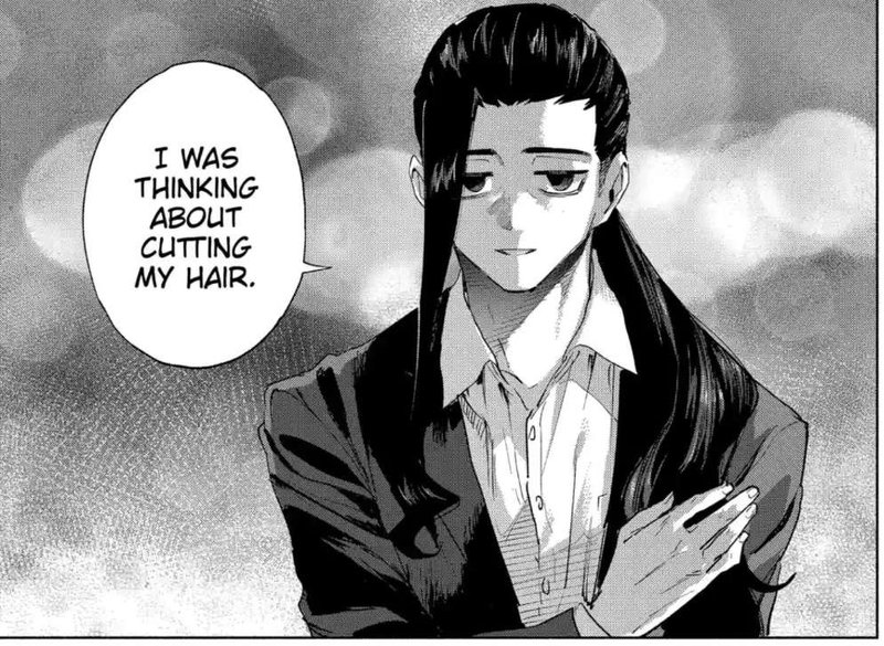 "I was thinking of cutting my hair."